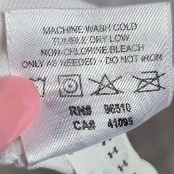 Under Armour White HeatGear Men's Polo Shirt Large Short Sleeve Jersey Knit UA - Picture 7 of 8